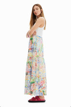 Load image into Gallery viewer, Long Dress with 2 piece effect sleeveless women