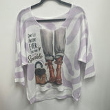 3/4 sleeve knitted sweater