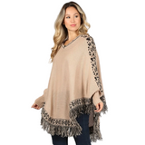 Tribal Fringe Poncho Sweater