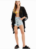Floral Design Kaftan Summer Cover Up Women