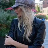 Line Pattern Newsboy Cabby Cap