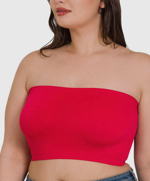 Plus Size 8 inch Bandeau Bra