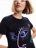 Desigual Arty Face T-Shirt Dress