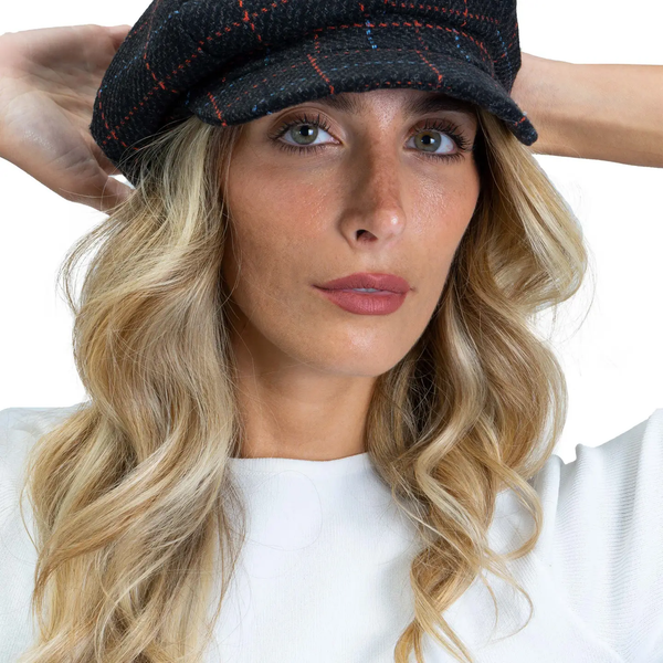 Line Pattern Newsboy Cabby Cap