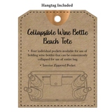 Canvas Wine Tote "Good Friends Wine Together"