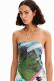 Fantasy square scarf women
