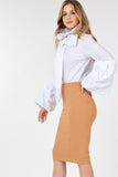 Long Sleeve Poplin Blouse