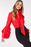Long Sleeve Poplin Blouse