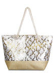 Metallic Large Beach Top Handles Tote Bag- women