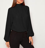 Long Sleeve Women Back-Tie Top