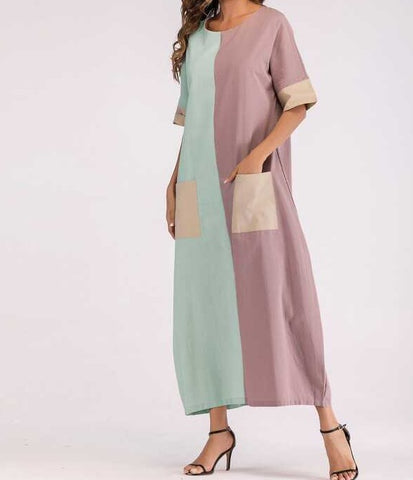 Patch Pocket Maxi Dress