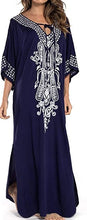 Load image into Gallery viewer, Kaftan Maxi Dress Summer Beach Dress Tunic