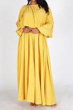 Load image into Gallery viewer, Oversized Long Sleeve Top and Maxi Skirt Set