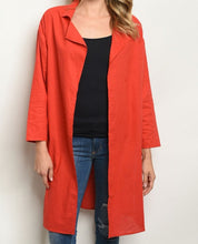 Load image into Gallery viewer, Cotton Red Cardigan- women