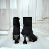 Dress Booties Patent Leather Heels