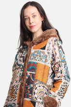 Load image into Gallery viewer, Mandala Print Sherpa Faux Shearling Coats -Mandala Print
