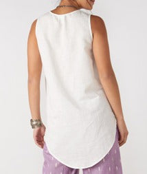 Sleevless Cotton- Linen blend Women Tank
