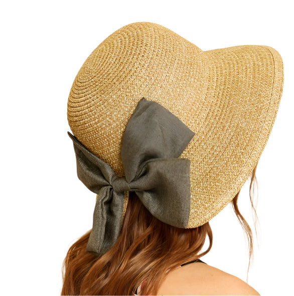 Bow Decor Cloche Summer Hat Women