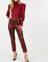 Load image into Gallery viewer, Animal Skin Vinyl Ankle Pants
