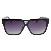 Load image into Gallery viewer, LV inspired Trillion Crystal Black Sunglasses  Black, Multi Tone
