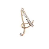 A Letter Brooch Rhinestones Crystal Brooch