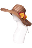 Wide Brim Straw Sun Hat 18 inches Diameter