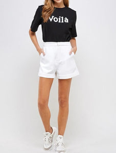 Voila Sequin Tee Fashion Top Cotton T-shirt