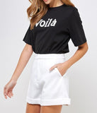 Voila Sequin Tee Fashion Top Cotton T-shirt