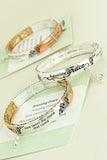 Amazing Grace Spiritual Song Stretch Bangle bracelet