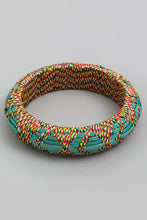 Load image into Gallery viewer, Boho Wooden Weave Bangle Bracelet