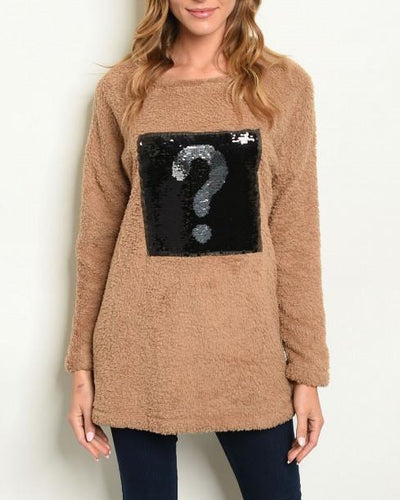 Taupe Fleece Sweater