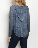 Denim Denim Blue Top