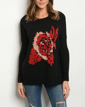 Load image into Gallery viewer, Long sleeve black sweater