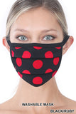 POLKA DOT WASHABLE POLY & COTTON MASK