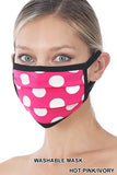 POLKA DOT WASHABLE POLY & COTTON MASK