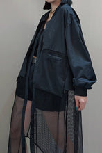 Load image into Gallery viewer, Long sleeve oversized Blazer with mesh bottom- Women