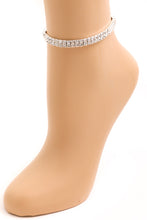 Load image into Gallery viewer, Crystal Stretch Anklet Women