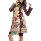 Desigual Multicoloured Warm Trench Coat