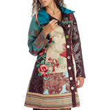 Desigual Multicoloured Warm Trench Coat