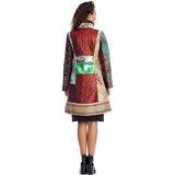 Desigual Multicoloured Warm Trench Coat