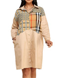 Long Sleeve Plaid Dress Shirt