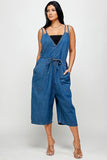 Denim SLEEVELSS JUMPSUIT