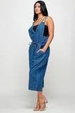 Denim SLEEVELSS JUMPSUIT