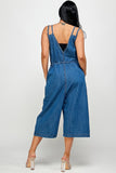 Denim SLEEVELSS JUMPSUIT