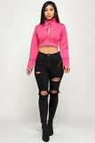 LONG SLEEVE CROP JACKETS