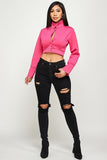 LONG SLEEVE CROP JACKETS