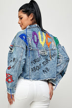 Load image into Gallery viewer, Oversized Denim Jacket