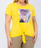 Plus Graphic  Patch Top