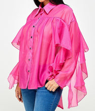 Load image into Gallery viewer, Button Down Long Sleeve Blouse