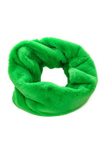 Load image into Gallery viewer, Faux Fur Bright Winter Infinity Scarf -